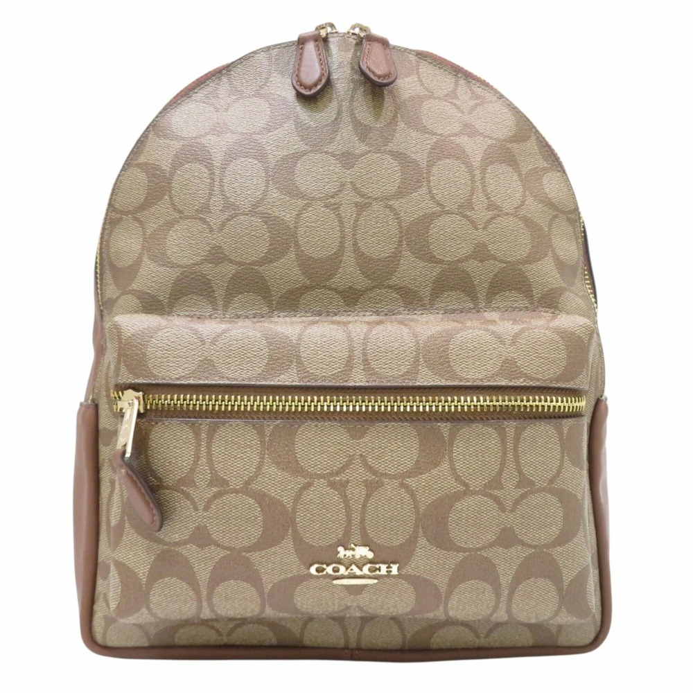 Coach Medium Charlie Backpack, Signature Leather, F32200